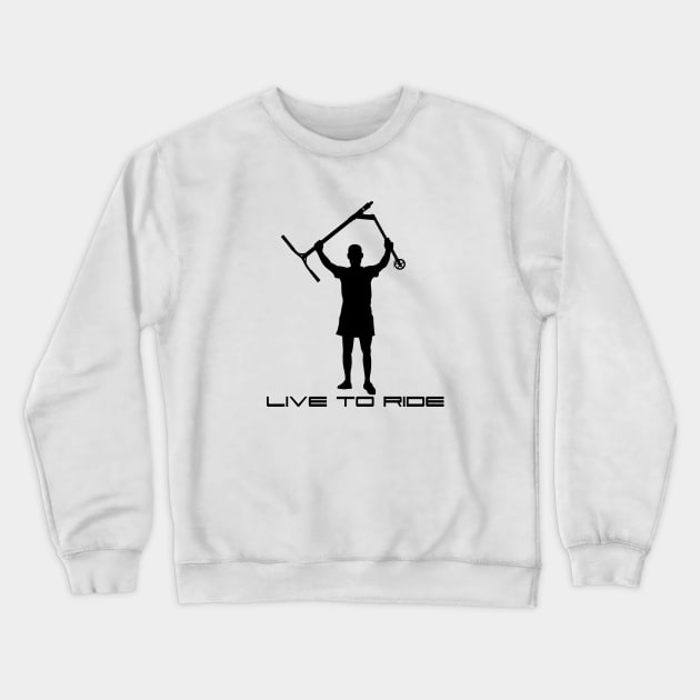 Freestyle scooter LIVE TO RIDE Crewneck Sweatshirt by stuntscooter